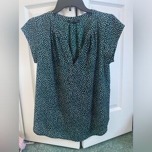 41 Hawthorn Teal Dotted Blouse